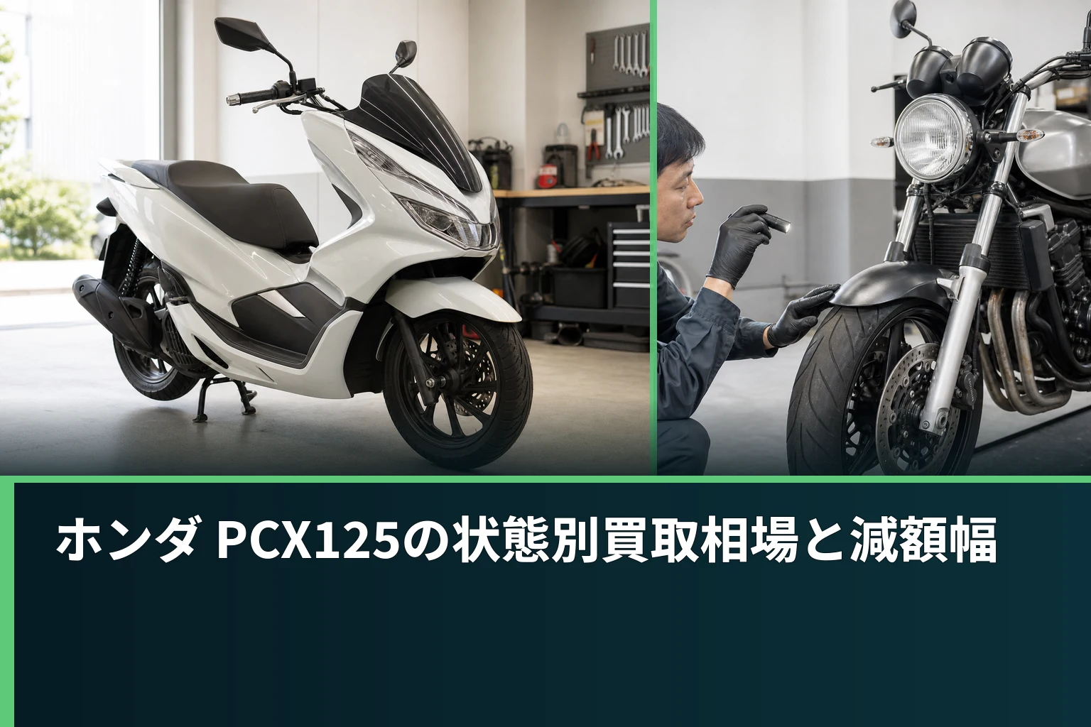 ホンダ PCX125の状態別買取相場と減額幅