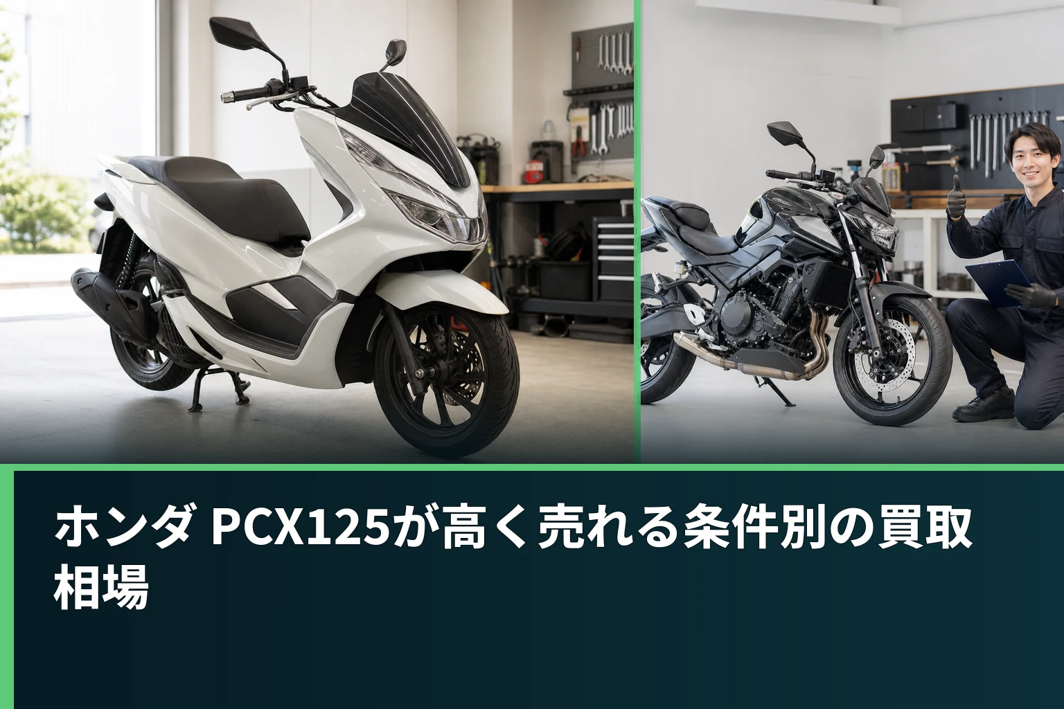 ホンダ PCX125が高く売れる条件別の買取相場