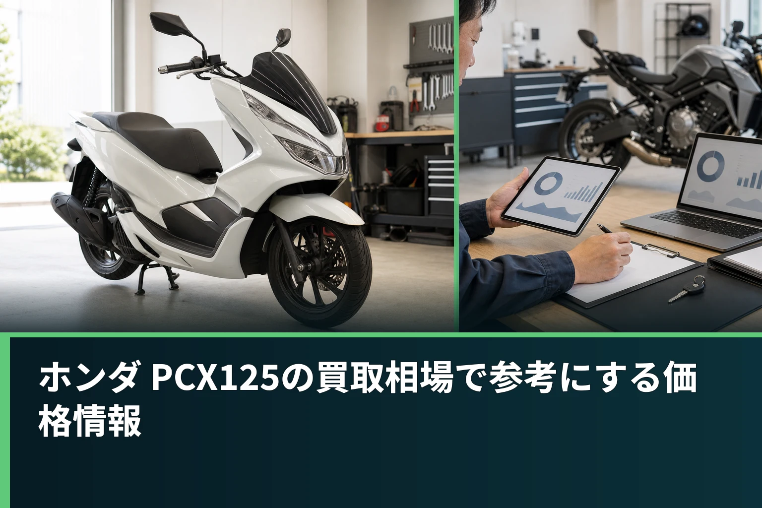 ホンダ PCX125の買取相場で参考にする価格情報