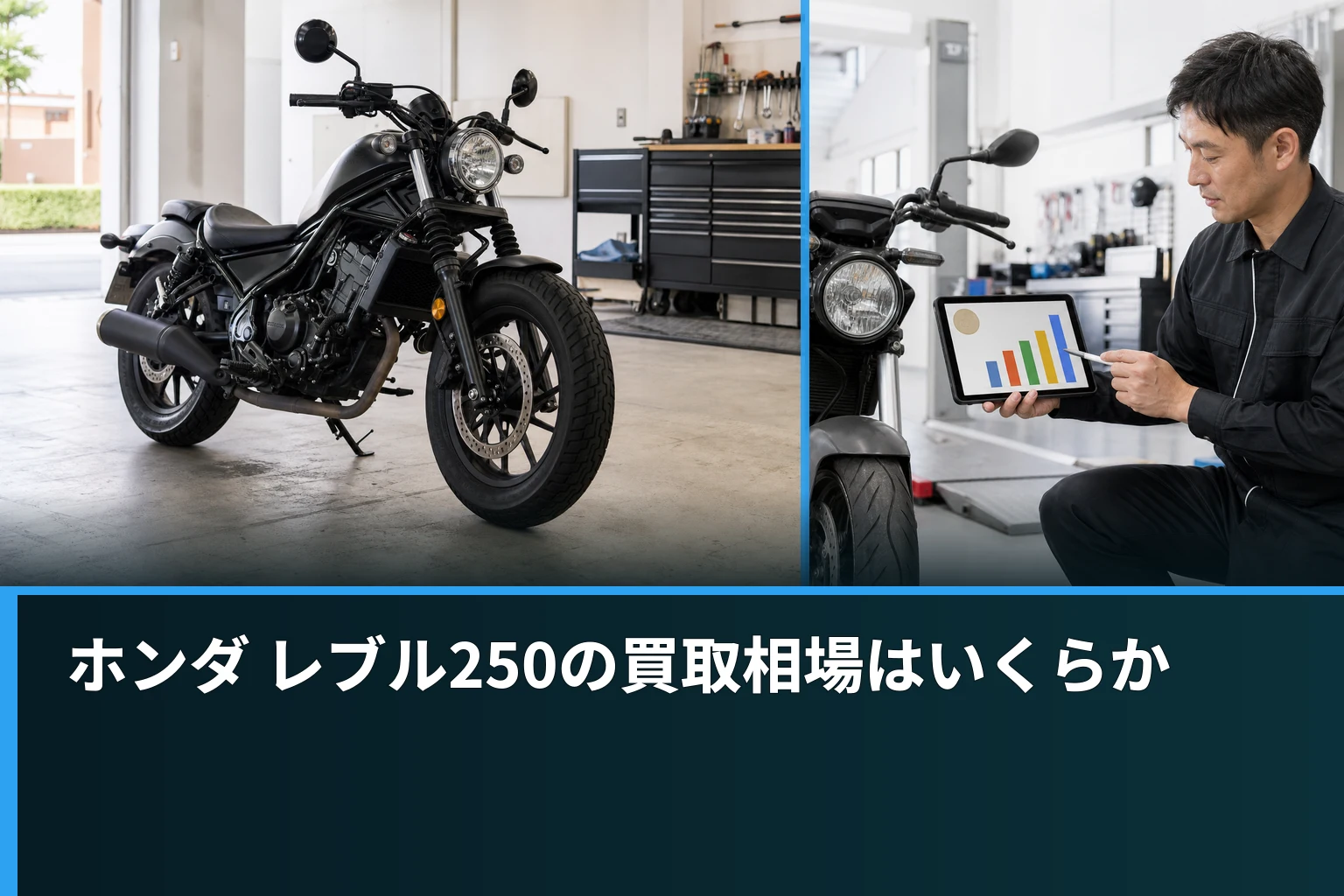 ホンダ レブル250の買取相場はいくらか