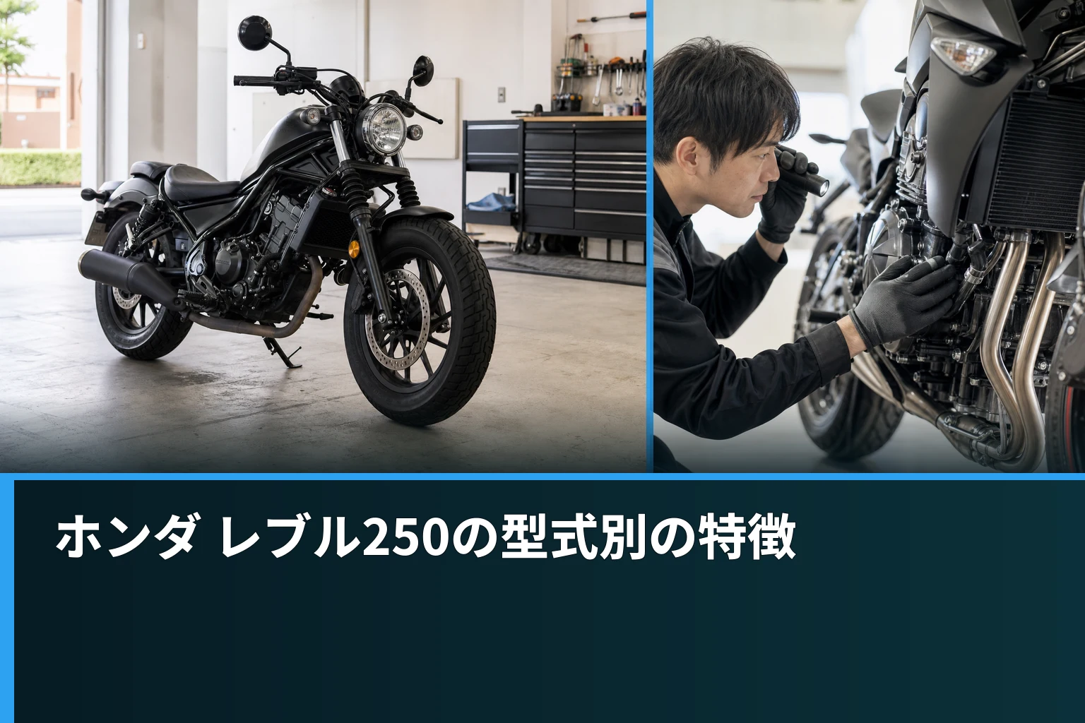 ホンダ レブル250の型式別の特徴