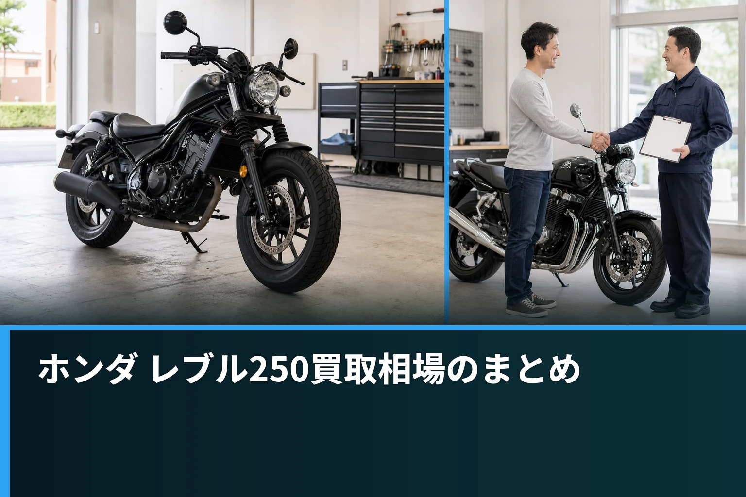ホンダ レブル250買取相場のまとめ