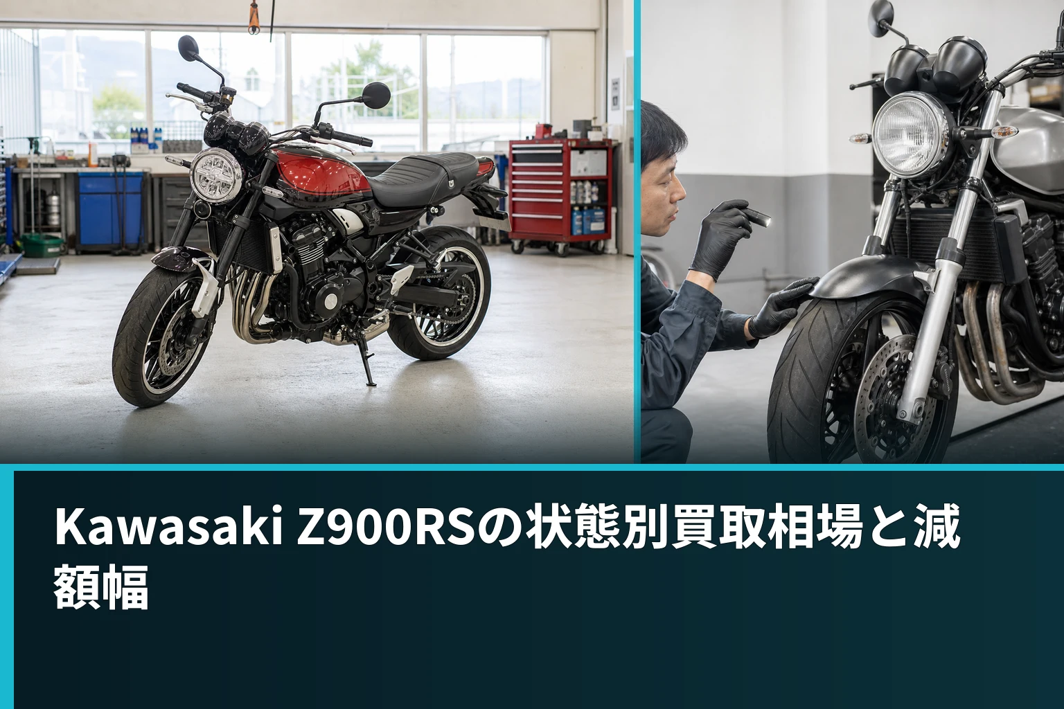 Kawasaki Z900RSの状態別買取相場と減額幅