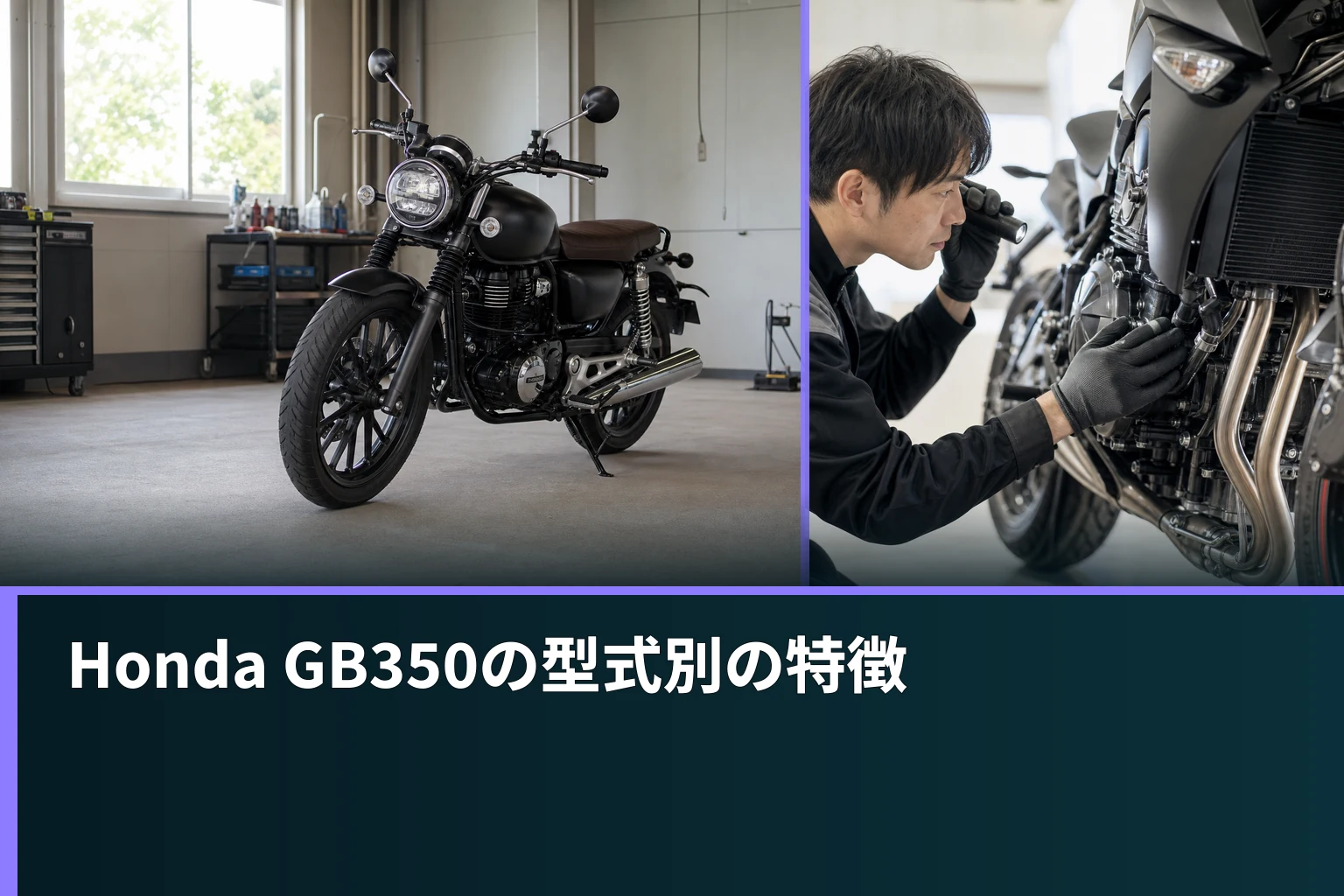 Honda GB350の型式別の特徴