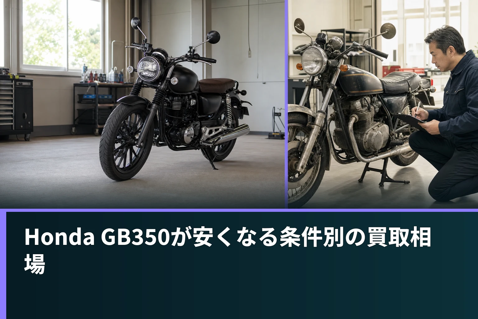 Honda GB350が安くなる条件別の買取相場