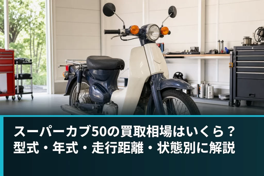 スーパーカブ50の買取相場はいくら？型式・年式・走行距離・状態別に解説