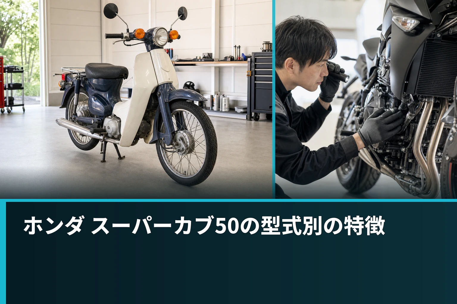 ホンダ スーパーカブ50の型式別の特徴