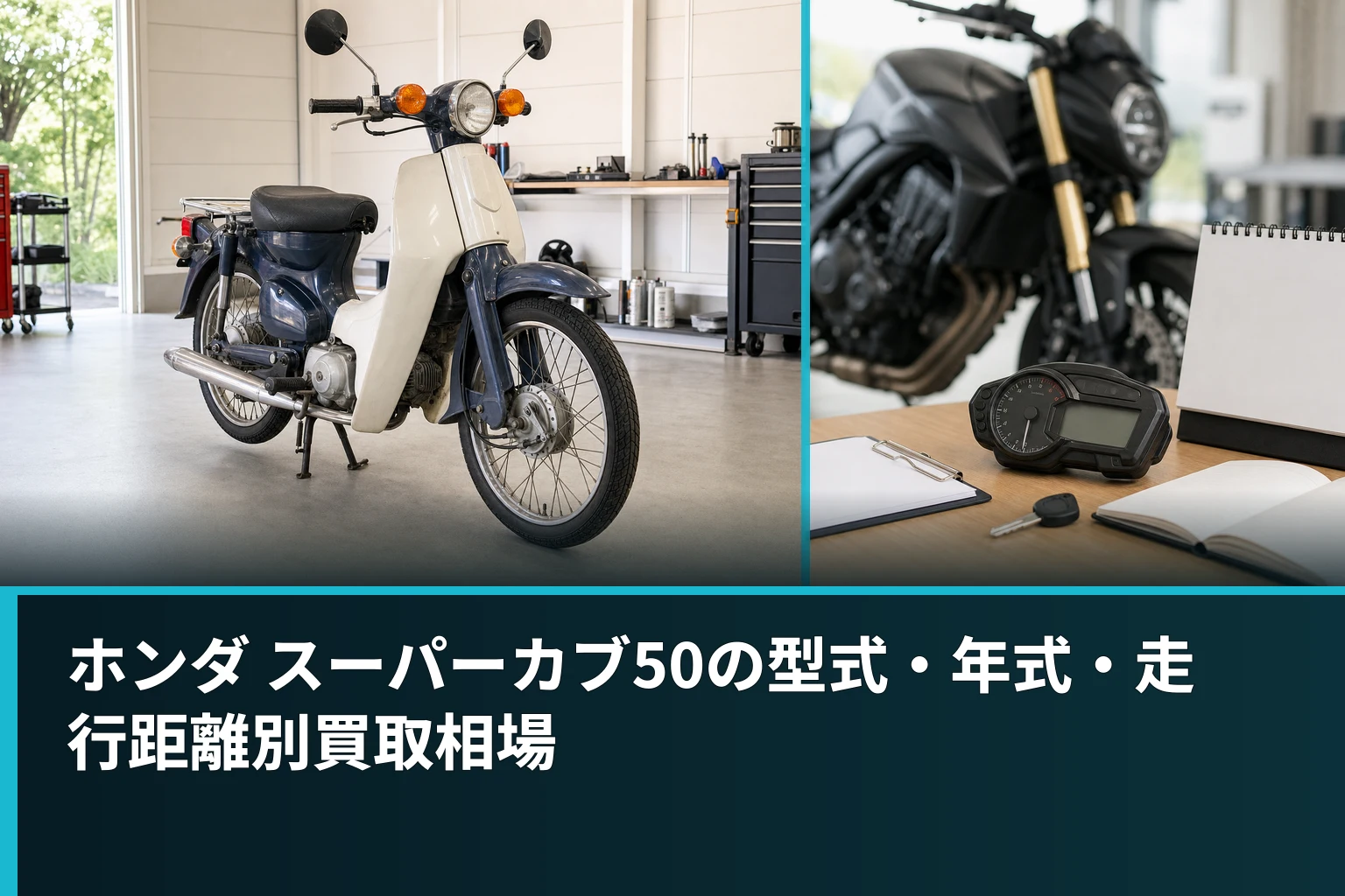ホンダ スーパーカブ50の型式・年式・走行距離別買取相場