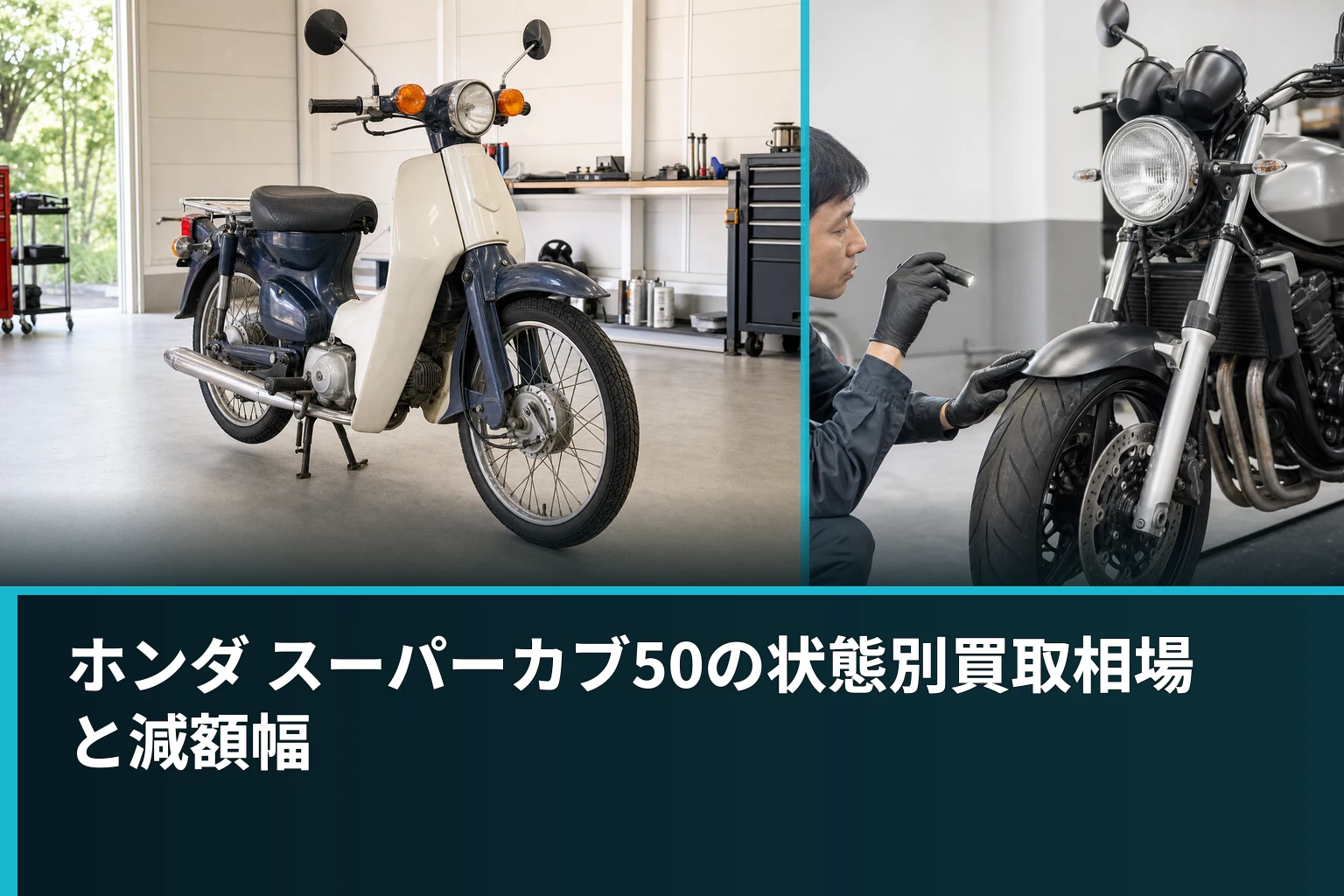 ホンダ スーパーカブ50の状態別買取相場と減額幅
