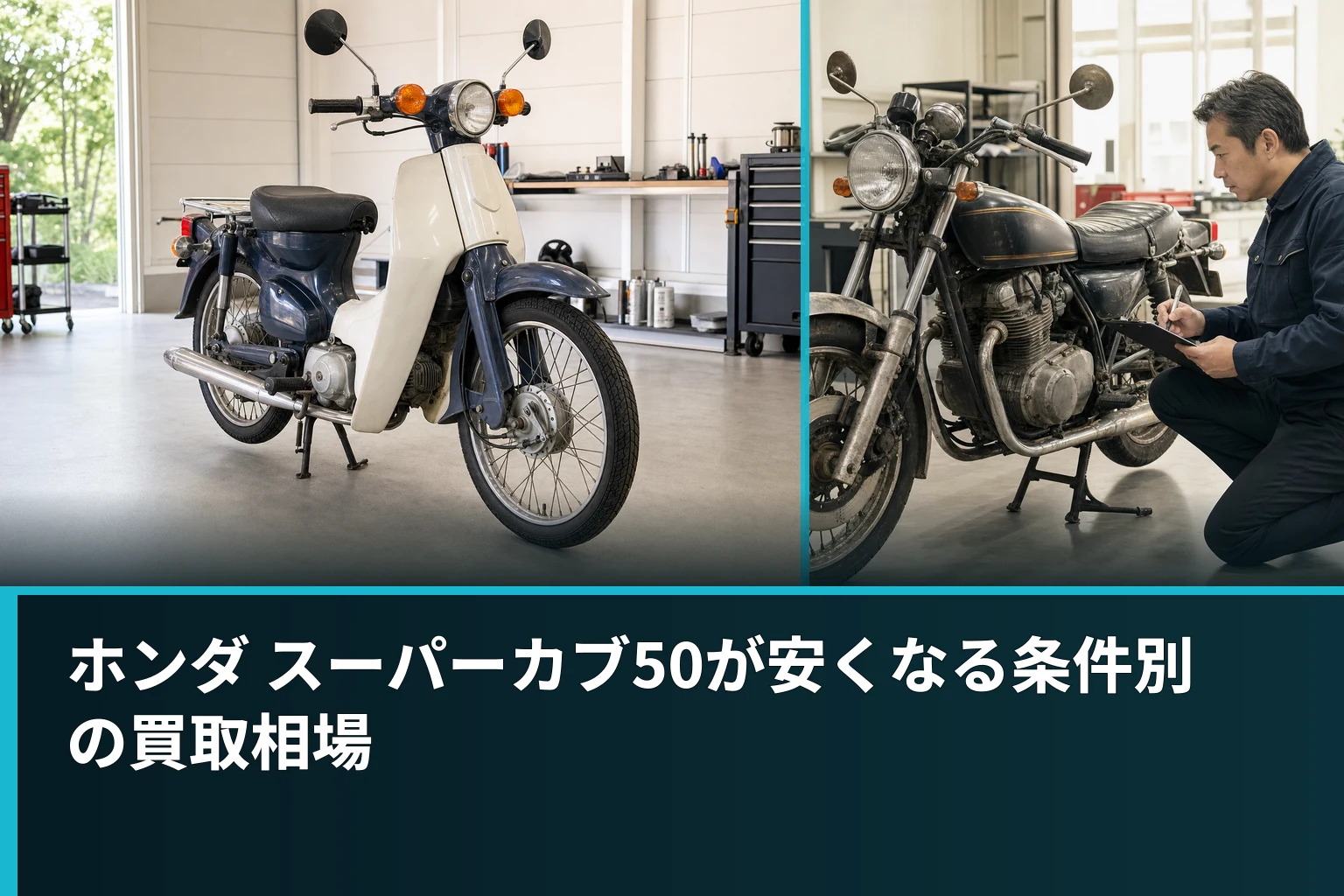 ホンダ スーパーカブ50が安くなる条件別の買取相場