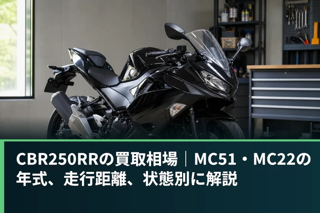 CBR250RRの買取相場｜MC51・MC22の年式、走行距離、状態別に解説