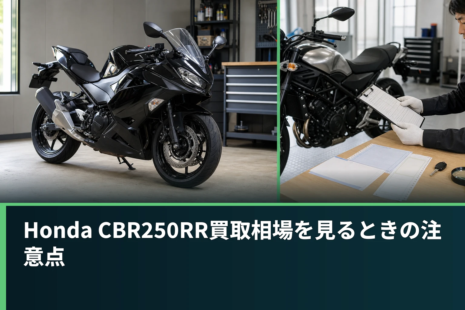 Honda CBR250RR買取相場を見るときの注意点