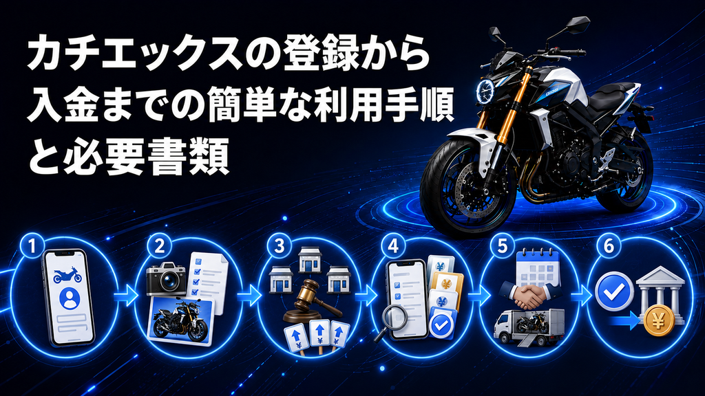 カチエックスの登録から入金までの簡単な利用手順と必要書類