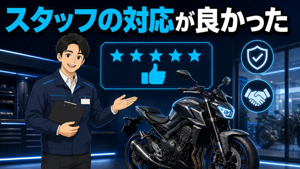 スタッフの対応が良かった