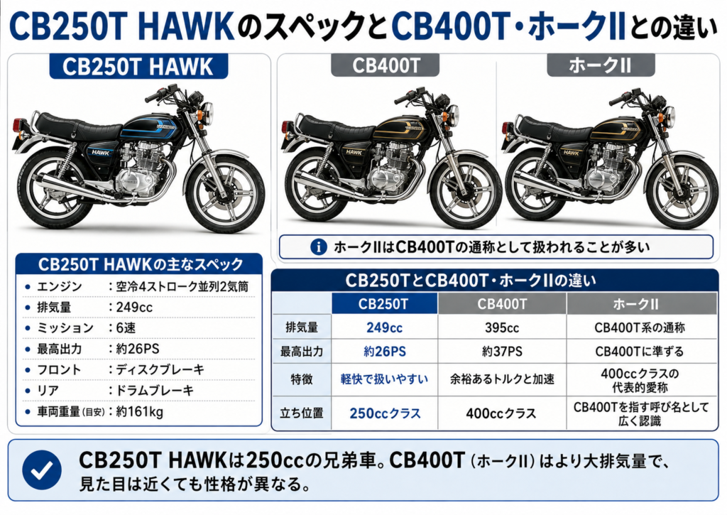 マイキーのバイクはCB250T HAWK！排気量・値段・バブの意味を解説