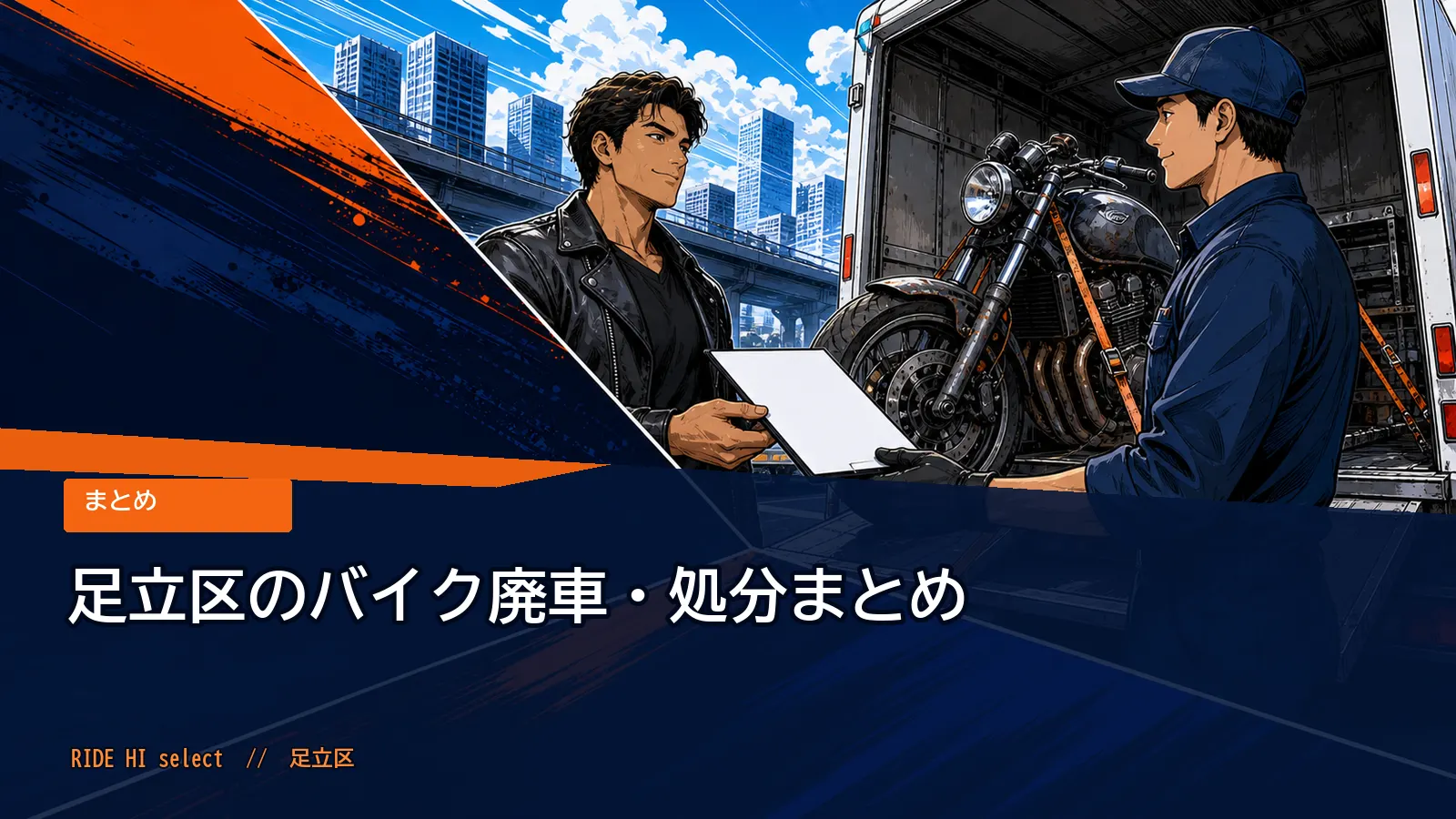 足立区のバイク廃車・処分まとめ