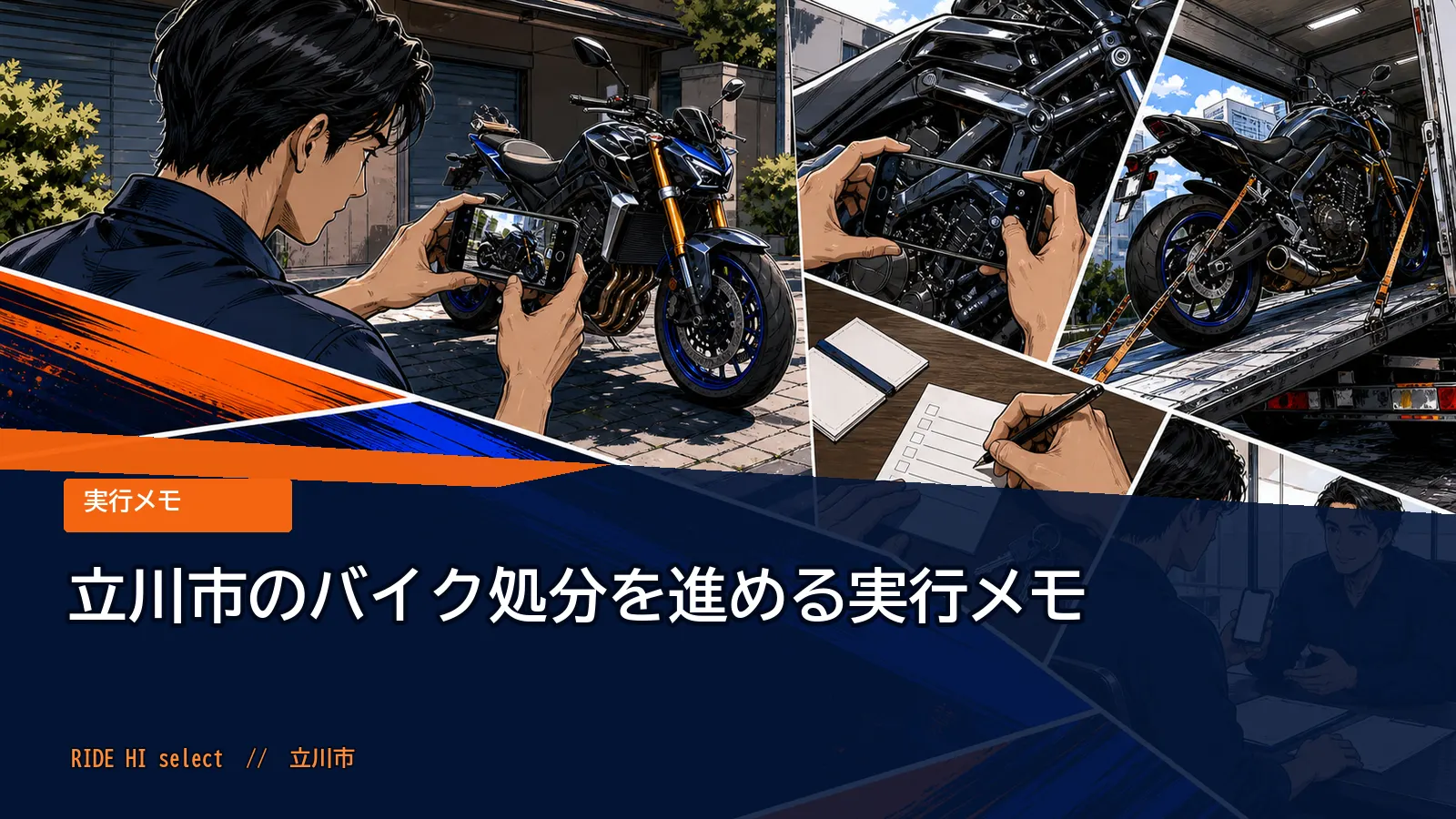 立川市のバイク処分を進める実行メモ