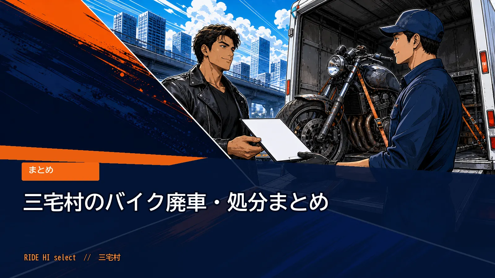 三宅村のバイク廃車・処分まとめ