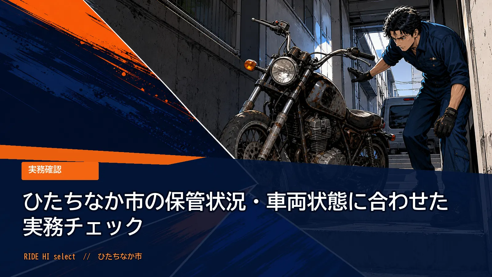 ひたちなか市の保管状況・車両状態に合わせた実務チェック