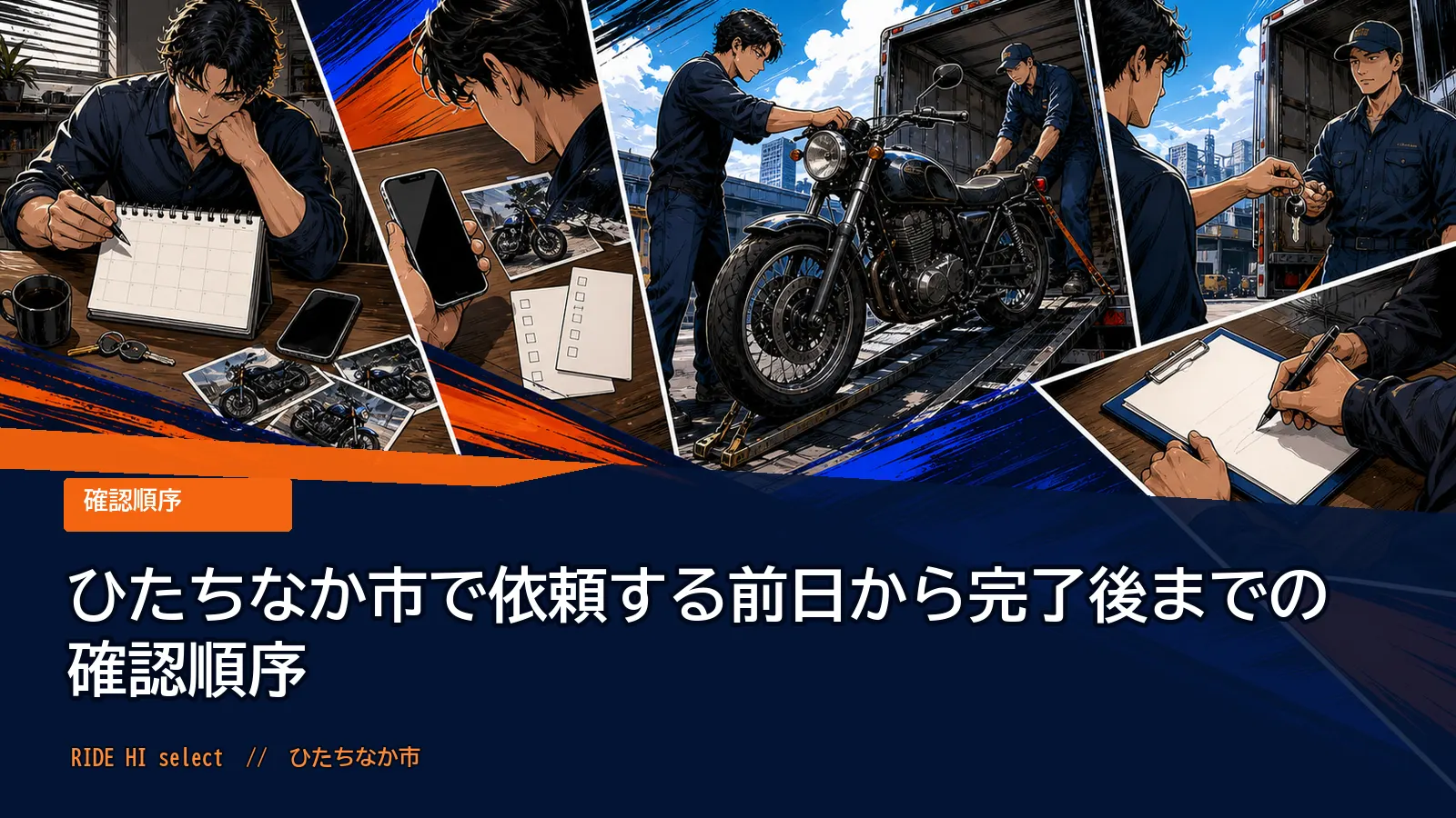ひたちなか市で依頼する前日から完了後までの確認順序