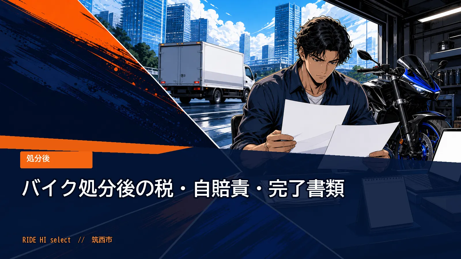 バイク処分後の税・自賠責・完了書類