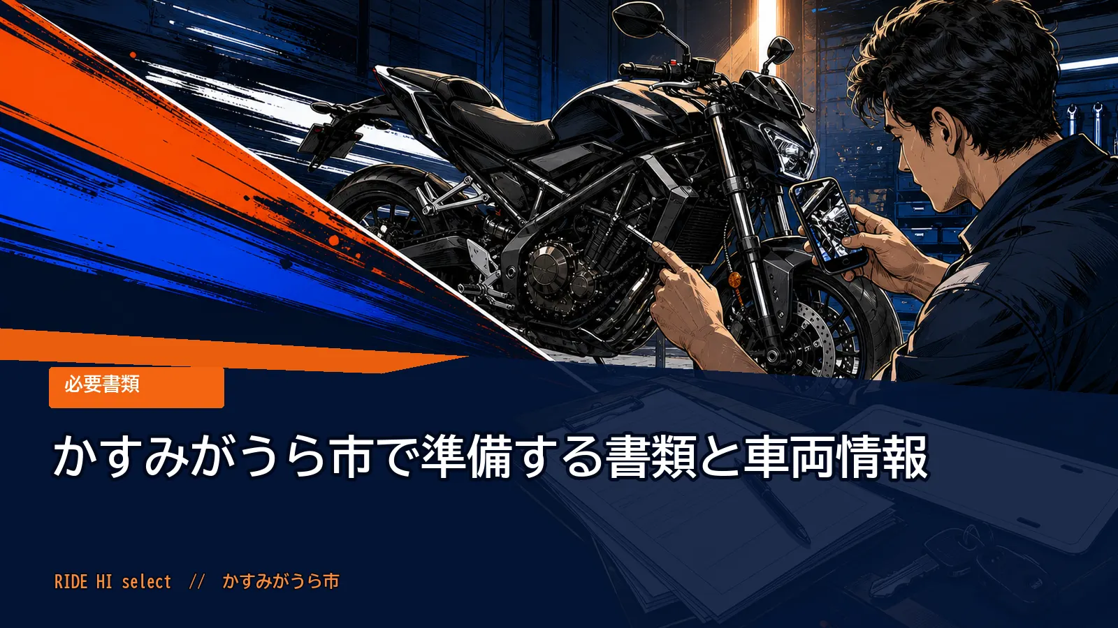 かすみがうら市で準備する書類と車両情報