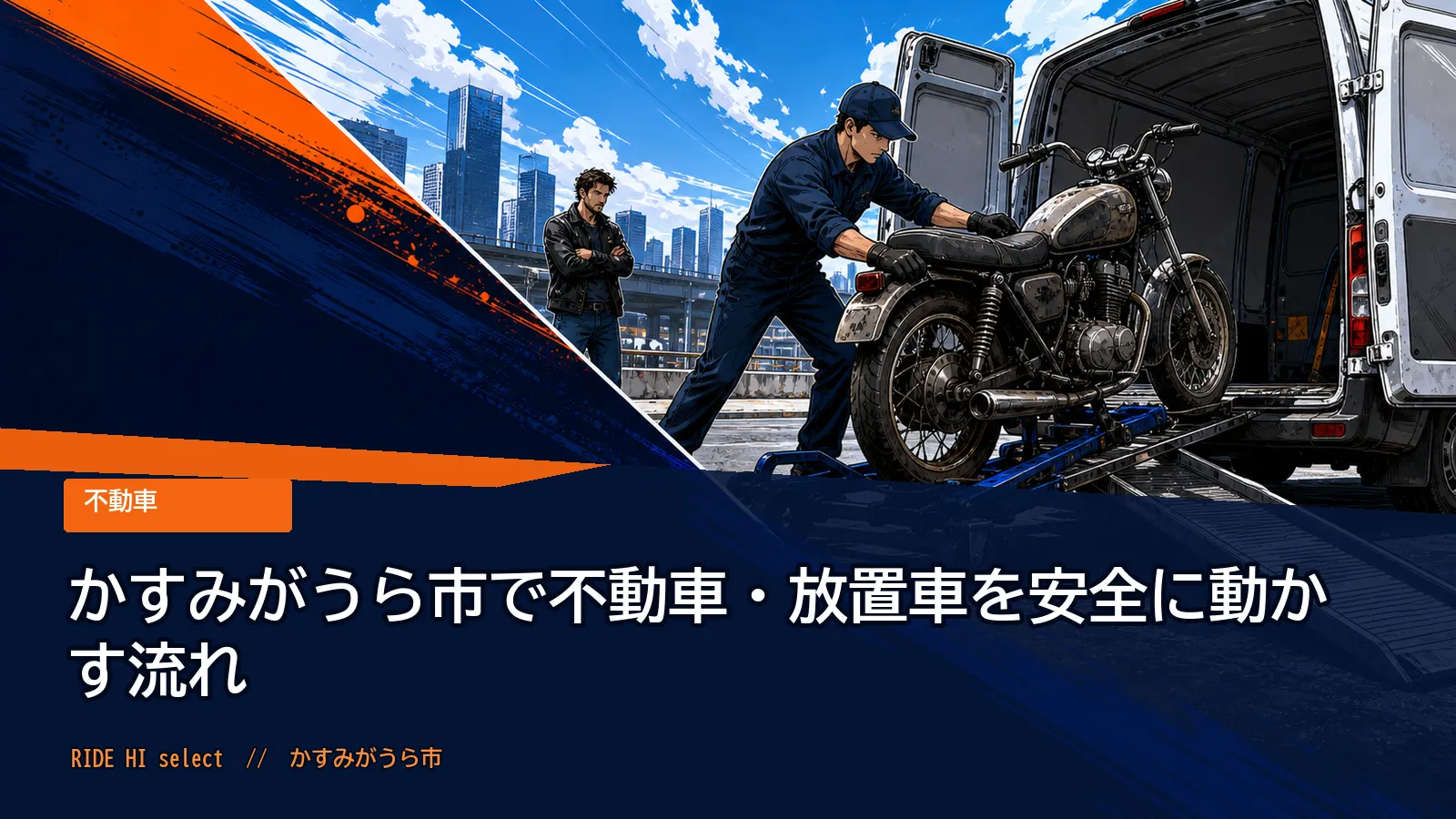 かすみがうら市で不動車・放置車を安全に動かす流れ