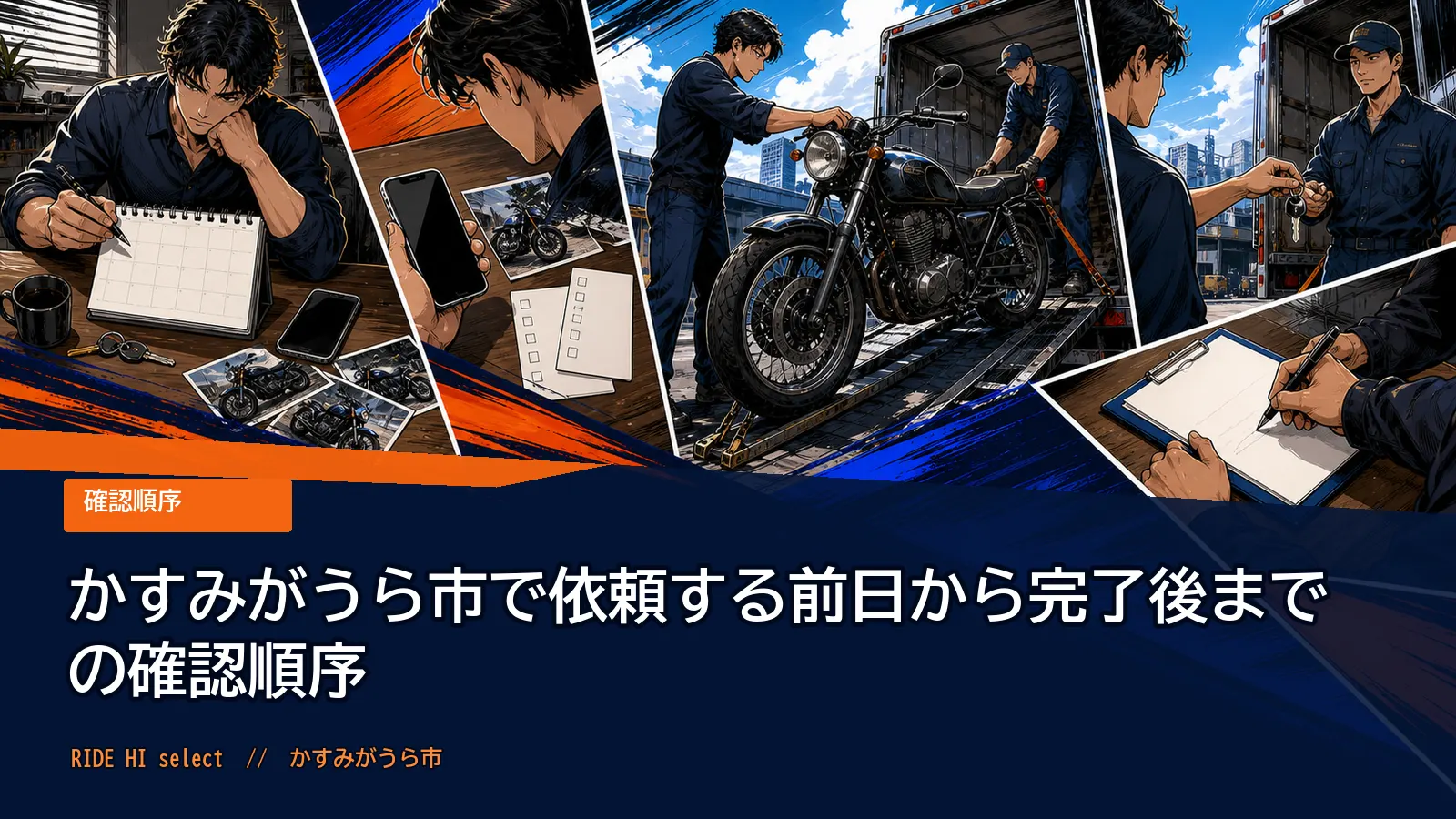 かすみがうら市で依頼する前日から完了後までの確認順序