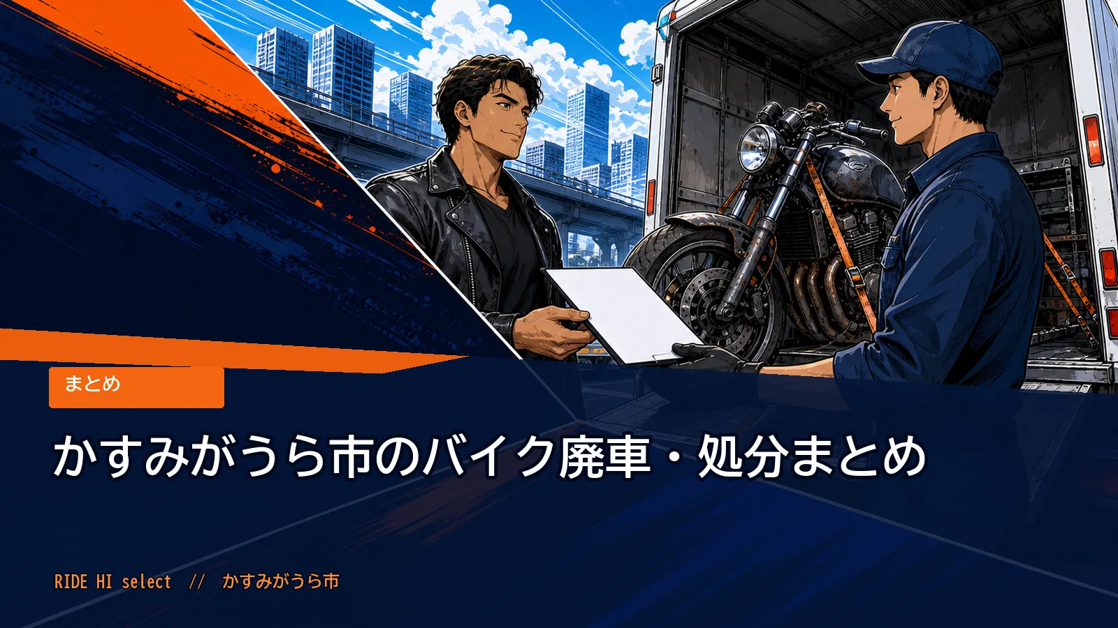 かすみがうら市のバイク廃車・処分まとめ