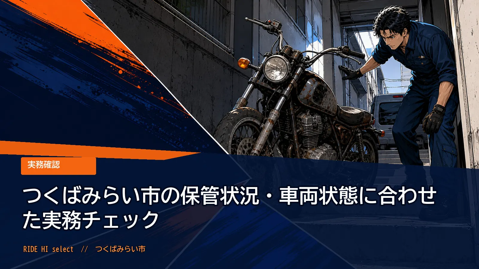 つくばみらい市の保管状況・車両状態に合わせた実務チェック