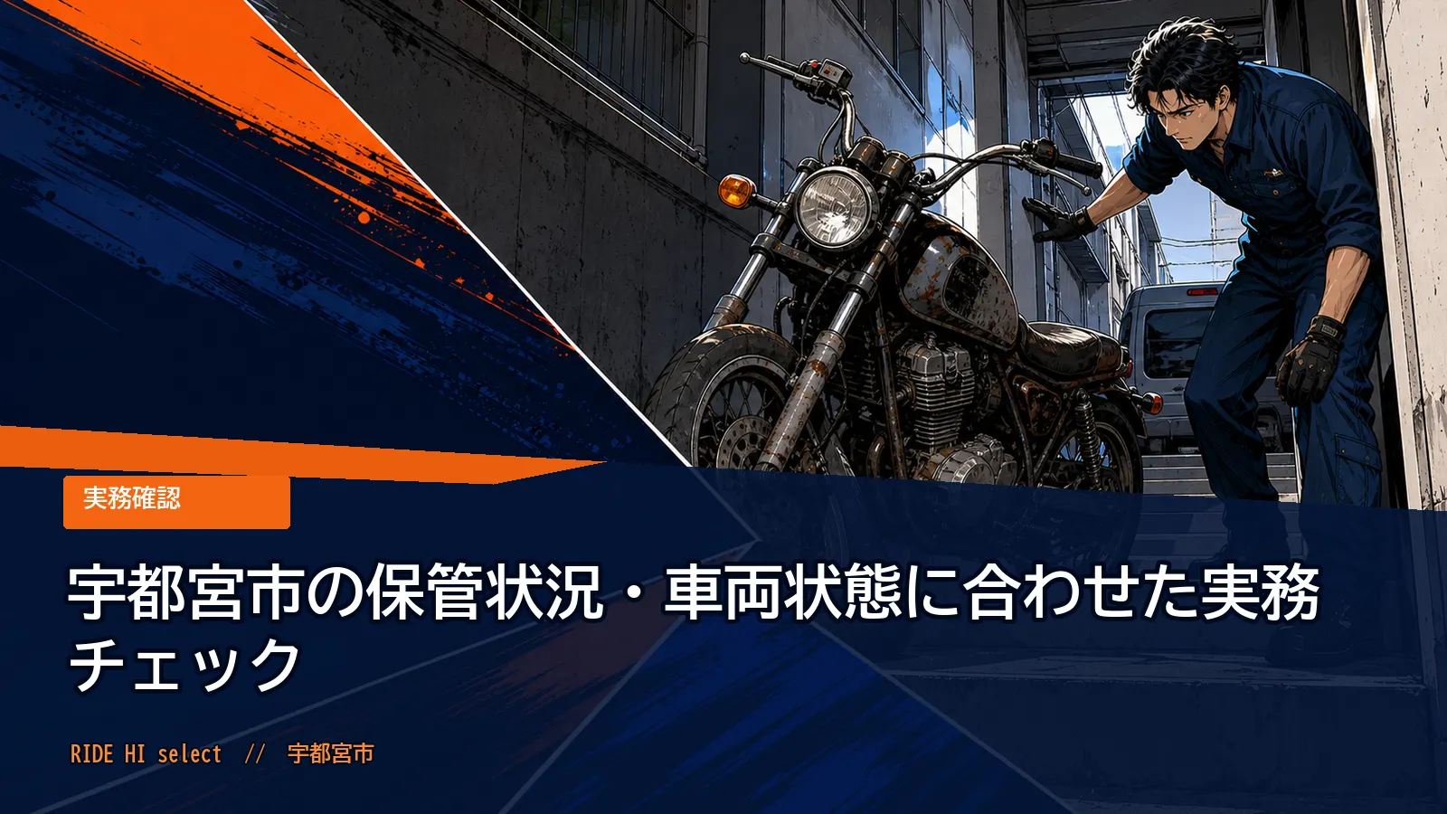 宇都宮市の保管状況・車両状態に合わせた実務チェック