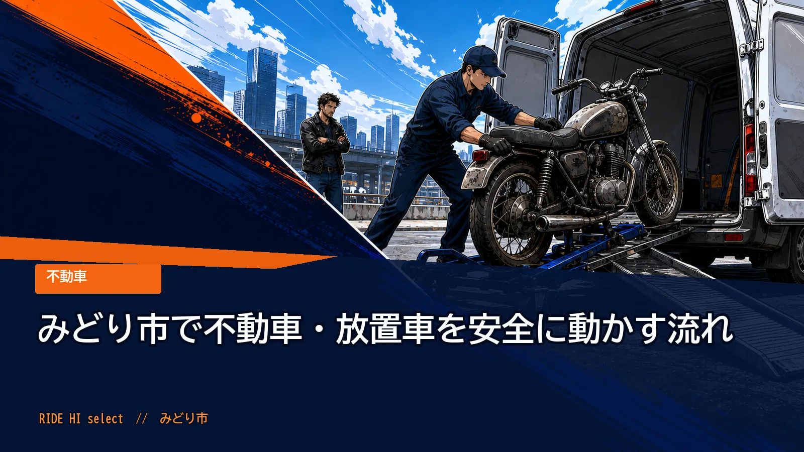 みどり市で不動車・放置車を安全に動かす流れ