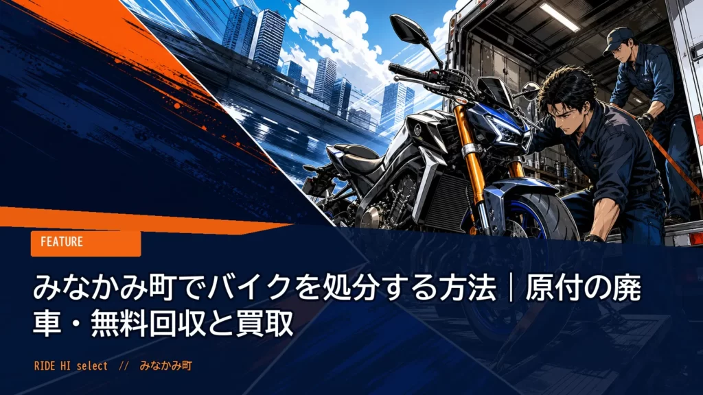 みなかみ町でバイクを処分する方法｜原付の廃車・無料回収と買取