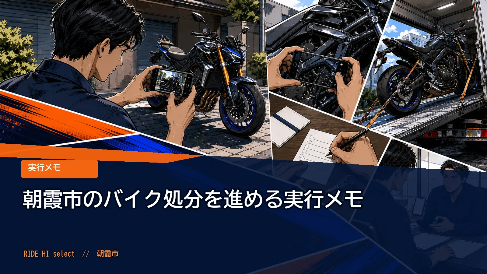 朝霞市のバイク処分を進める実行メモ